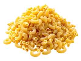 Dried macaroni. Isolated png