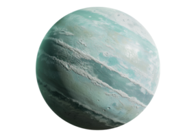 A large blue planet with a white cloud png