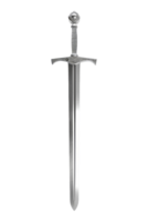 Historical Sword Displayed on Isolated Background, Showcasing Intricate Design and Craftsmanship png