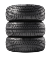 Tires Stack of 3 Isolated on Transparent Background png