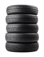 Tires Stack of 5 Isolated on Transparent Background png