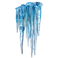 A Cluster of Icicles Hanging Against a Black Background png