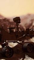 Curiosity Mars Rover exploring the surface of red planet video