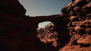 Rock Formation With Hole in Center video