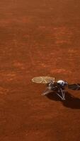 Insight Mars exploring the surface of red planet. Elements furnished by NASA. video