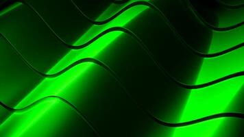 Wavy metal lines move in background. Design. Bands with metallic luster move in waves. Background animation with moving waves and metal bands video