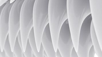 Abstract rotating shapes looking like teeth. Design. Sharp teeth of an unknown creature. video