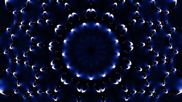 Black lines with pulses move in hypnotic pattern. Design. Glowing lines move in flow of circular pattern. Hypnotic pattern with black lines and luminous pulses video