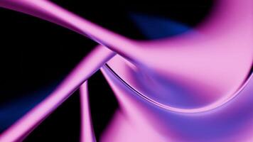 Dynamic and Modern Abstract Waves Featuring Vibrant Shades of Pink and Purple Color Mixing. Design video