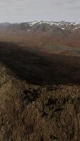 Aerial View of Mountain Range and Lake video