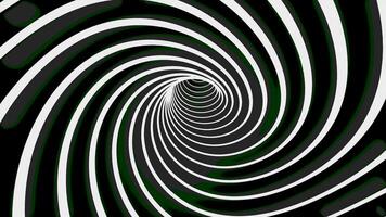 A captivating spiral pattern showcasing an impressive interplay of black and white. Design video