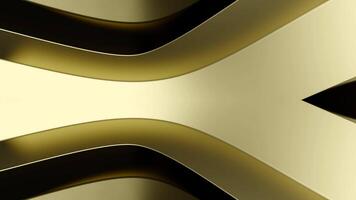 Animation with moving stripes connecting and spreading in background. Design. Moving layers of bands with metallic luster. Sliding layers of metal strips in moving background video