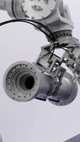An Advanced Robotic Arm designed with a highprecision Gripper for various tasks and operations. Media video