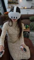 An exceptionally immersive and engaging Virtual Reality Experience using a Headset and Controllers video