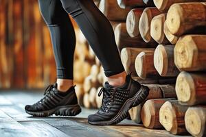 A Pair of Stylish and Functional Sneakers, Ready for Adventure photo