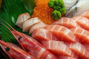 A Vibrant Symphony of Seafood, A Culinary Delicacy photo