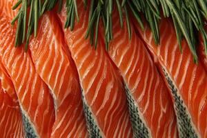 Fresh Salmon Fillets, Ready for Culinary Delights photo