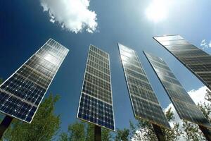 Harnessing the Sun's Power A Field of Solar Panels photo