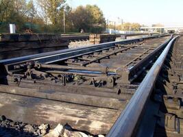 Sky and Tree Along a Railway Track with Composite Material Roof photo