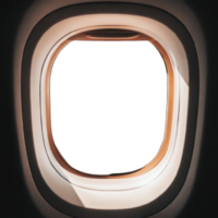 Collection of . Airplane window, isolated on a transparency background. png