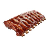 Collection of . A Rack of Ribs with a Barbecue Sauce, isolated on a transparency background. png