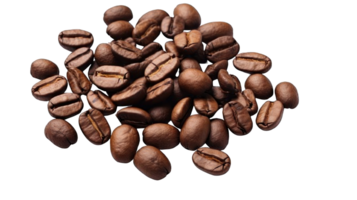 Collection of . Coffee Beans, isolated on a transparency background. png