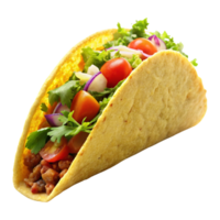 a taco that is isolated on transparent background png