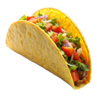 un taco con un amarillo envoltura y un tortilla con un verde cebolla en él. png