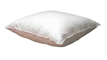 Soft white pillow with plush design, perfect for comfort and support png