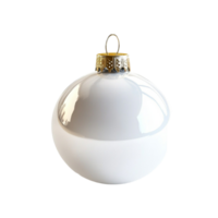 a white christmas ball on a transparent background png