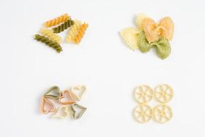 Variety of Pasta Shapes Background photo