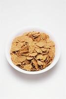 Bowl of Bran Flakes Background photo