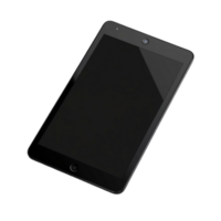 noir tablette ordinateur sur transparent Contexte IA générative png