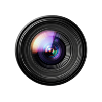 Kamera Linse auf transparent Hintergrund KI-generativ png