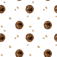 Oreo and Hazel nuts cookie print pattern for printing, cutting, crafts Ideal, wall stickers and more decorate. png