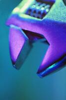 Purple Adjustable Wrench - Tool in Focus photo