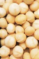 Roasted Macadamia Nuts, Close View Background photo