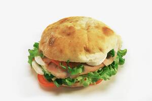 Ham salad roll background photo