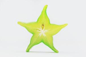 Cross section of star fruit photo
