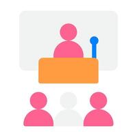 Conference icon for web, app, infographic, etc vector