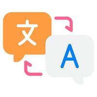Translation icon for web, app, infographic, etc vector