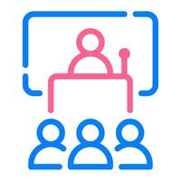 Conference icon for web, app, infographic, etc vector