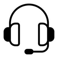 Headset icon for web, app, infographic, etc vector