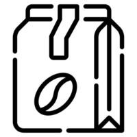 Coffee Bag icon for web, app, infographic, etc vector