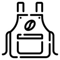 Barista Apron icon for web, app, infographic, etc vector