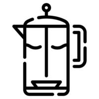 French Press icon for web, app, infographic, etc vector