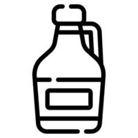 Syrup Bottle icon for web, app, infographic, etc vector