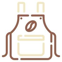 Barista Apron icon for web, app, infographic, etc vector