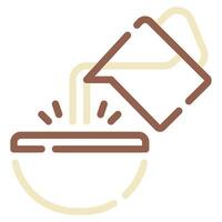 Pour Over icon for web, app, infographic, etc vector