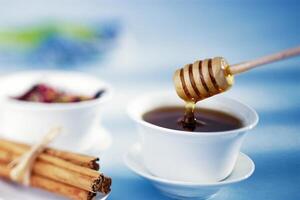 Elegant Tableware Display Featuring Cuisine Ingredients and Drinkware photo